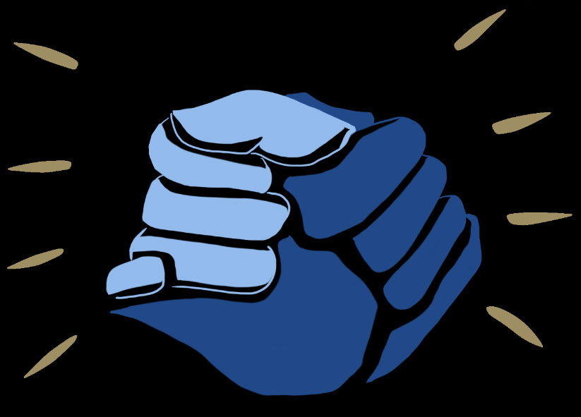 Blue fist